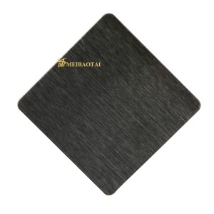 Rose Gold Black Silver Gold Plating Hairline Grind Stainless Steel Sheet
