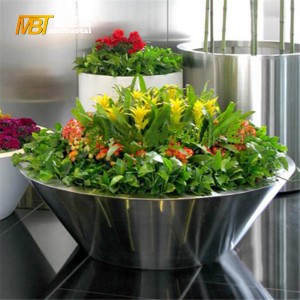 metal fabrication stainless steel flower pot