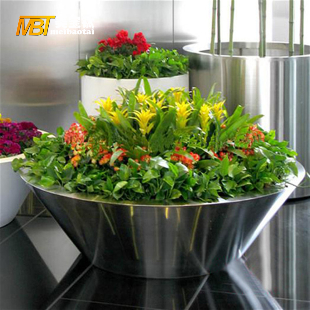 metal fabrication stainless steel flower pot Featured Image