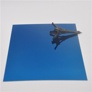 blue color coated 304 mirror stainless steel sheet