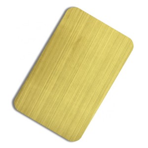 Anti fingerprint PVD Rose Gold Bronze Color Coating Grind NO.4 Design Finish 201 Stainless Steel Sheet for Decorative Wall Luxury Sheet
