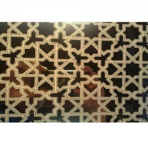 Custom etched pvd color coating stainless  steel  sheet  for decorate elevator