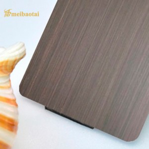 Grade 304 Antique Bronze Finished Decorative Stainless Steel Sheet