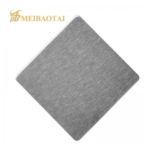 304 Color Coated Stainless Steel Sheet Vibration Finish for Interior Wall Panel Decoration Material