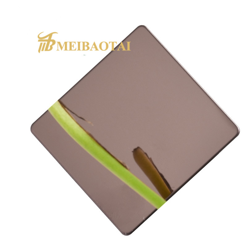 Custom Color Grade 201/304 mirror pvd color coating finished stainless steel plate made in meibaotai factory Featured Image