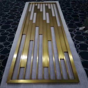 Color Decorative Building Material Stainless Steel Metal Laser Cut Sheet for Wall Panel and Room Divider Partition