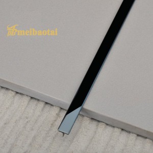Grade 304 Stainless Steel Straight Edge Tile Edge Trim Stainless Steel T Tile Trim Profile for Ceramic Angle Edge Profile T Profile Tile Trim