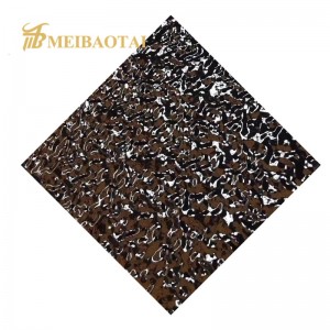 Stamp PVD color coating surface stainless steel for decorative club/KTV