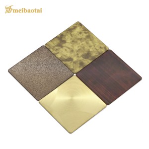 Antique Copper Color stainless steel decorative panels for bedroom, living room, office,lobby