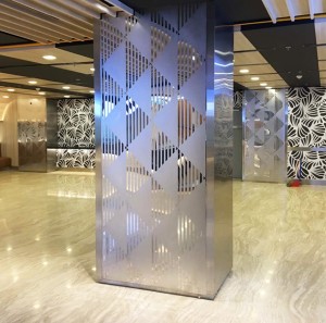 8K Mirror Polish Mix Etching Design Pattern Plate 201 Stainless Steel Plate Elevator Lift Decorative Plate
