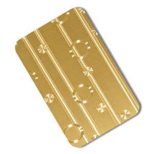 laser decorative coated steel sheet