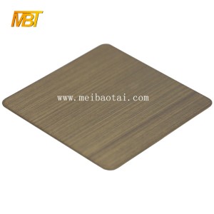 hot sell hairline mirror color pvd color coating stainless steel sheet decorative plate