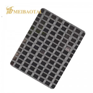Mirror Embossed Finish Stainless Steel Sheet