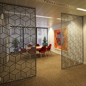 2021 New Design Aluminum Material interior Outdoor Decorative Partition Room Divider Partition
