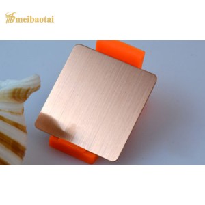 304 Hairline Color Pvd Decorative Stainless Steel Sheets Slit Edge