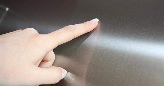 Anti-finger print stainless steel plate