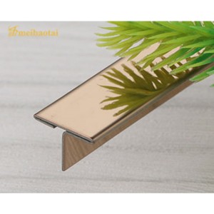 304 Stainless Steel Material T Channel Metal T Profiles for Decoration Wall Corner