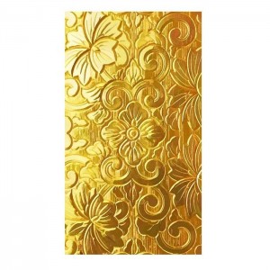 Stamp pvd color coating  stainless steel sheet  concave-convex feeling is strong