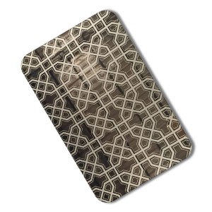 201 etched blue sliver coated stainless steel sheet