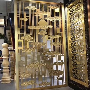 Laser Cutting Stainless Steel Living Room Partition