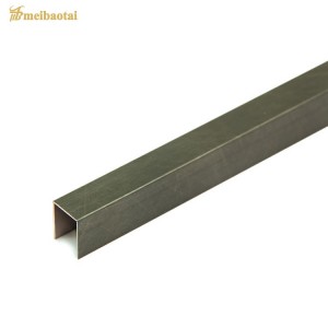 Bronze Color 8FT U Tile Trim Decoration Stainless steel U profile