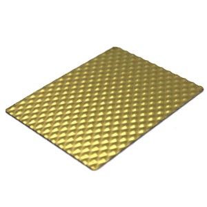 6WL Gold Mirror Stamped Stainless Steel Sheet
