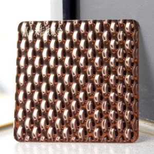 6WL Rose Gold Mirror Stamped Stainless Steel Sheet