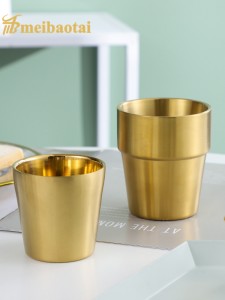 Drawing and Polish Finish Design Cup 304 Stainless Steel Material
