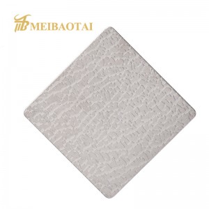 custom emboss mirror finish stainless steel sheet for decoration