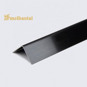 Rose Black Color Design L Profile 304 Stainless Steel L Profile L Tile Trim Decorative L Slot for Corner Wall Decorate