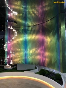 New Style rainbow color laser pattern Stainless steel color sheet decoration hotel, wall