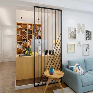 PVD Black Golden Rose Color Design Modern Style Aluminum/Stainless Steel Material  Decoration Partition Divider