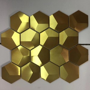 SS Mosaic Plate 304 Stainless Steel with Ceramic 8mm Thickness 300x300mm Size Wall Floor Plate