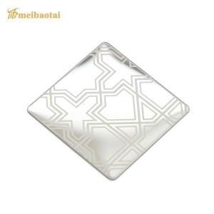 Etch Stainless Steel Plate Elevatori Decorative Sheet