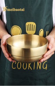 High Quality Anti-hot Bowl 304 Stainless Steel Bowl Silver Golden Bowl