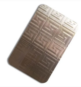 201 304 PVD Color coating Sheet Stamped & Embossing Stainless Steel Plate Decorative Steel