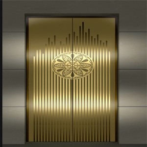 Manufacturer Decoration Sheet PVD Gold Mirror Polish Design Grade 304 201 Stainless Steel Sheet 1219x2438mm 0.95mm Thickness Elevator Decoration Sheet