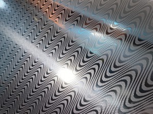 Water Lines Pattern Embossed Plate 1219X2438MM 304 Stainless Steel Sheet