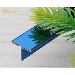 Blue Gold Rose Stainless Steel Corner Tile Trim