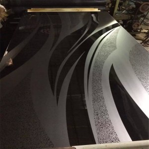 High Quality 304 Grade Stainless Steel Decoration Sheet Etching Mirror Design 0.95mm Thickness Elvator Lift Cabinet Decoration Sheet