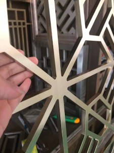 custom screen stainless steel   mirror finish laser cutting  high quality