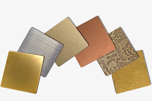 Color stainless steel decorative plate in the home application of color selection
