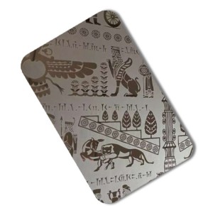 titanium etched stainless steel sheet