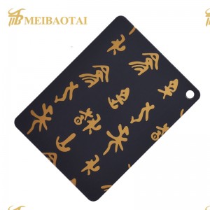 Grade 304 Etched Color Decorative Stainless Steel Plate