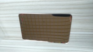 PVD Golden Rose 201 Stainless Steel Plate 1219*2438mm 0.65mm Decorative Plate for Luxury Wall Plate
