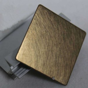 PVD Color Vibration Finish Stainless Steel Sheet Plate for Kitchen Equipment Surface Decoration