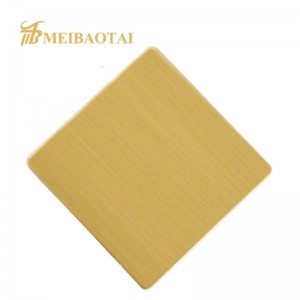 Hairline Finish Stainless Steel Sheet for Home Decoration