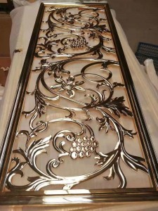 Popular Design Divider Stainless Steel Aluminum Material Customized Size Luxury Decoration Divider Partition for Hall Living Room