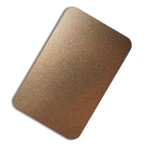 High Quality Rose Golden Silver Bronze Color Plate Sand Blast Plate Decorative Plate 0.75mm 410 Stainless Steel Plate for Luxury Wall Plate