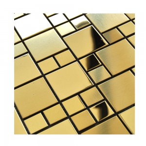 Hot Sale Polish Matt Mix Technology Design 8mm Thickness 12′*12′ 201 Stainless Steel Mosaic Ceramic Tile